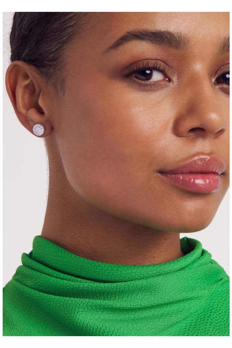 Seesay Sparkle Dot Stud Earrings, Alternate, color, SILVER TONE CLEAR CRYSTAL