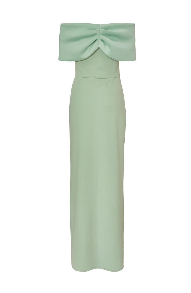 QUIZ Scuba Crepe Contrast Wrap Maxi Dress, Alternate, color,