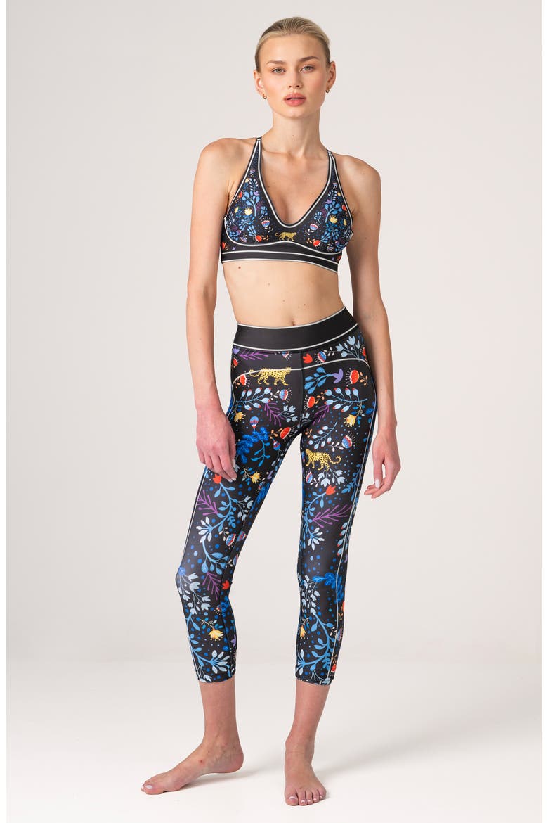 Amazon Rainforest High-Waisted 7/8 Leggings, Alternate, color, Blue