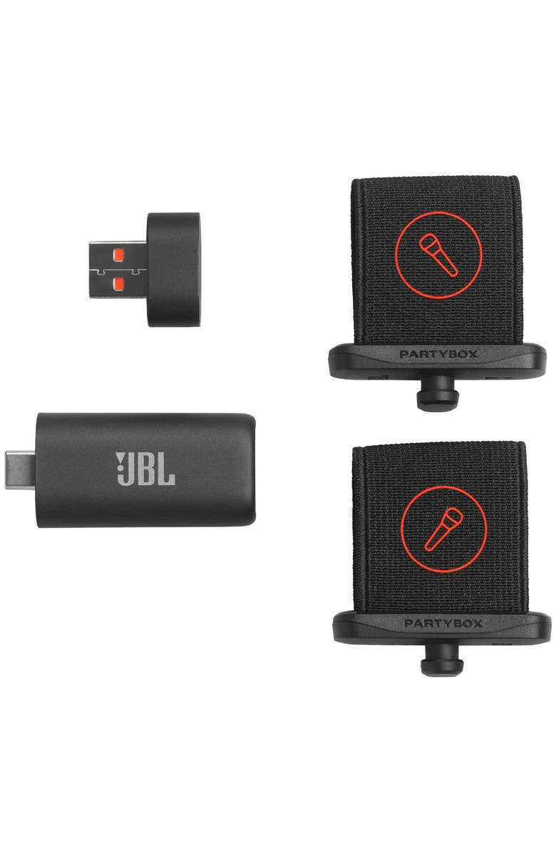 JBL EasySing Mics 2-Pack Wireless AI-powered Microphones, Alternate, color, Black