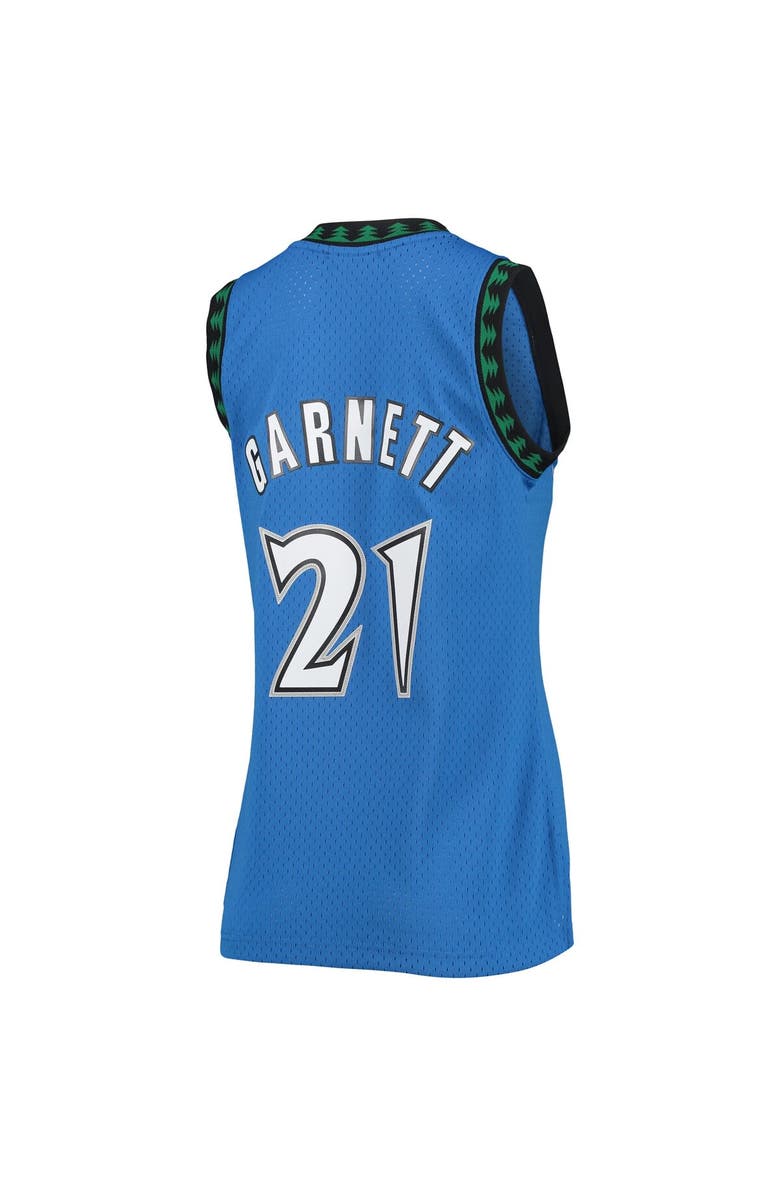 Mitchell & Ness Women's Mitchell & Ness Kevin Garnett Blue Minnesota Timberwolves  Hardwood Classics Swingman Jersey, Alternate, color, Blue