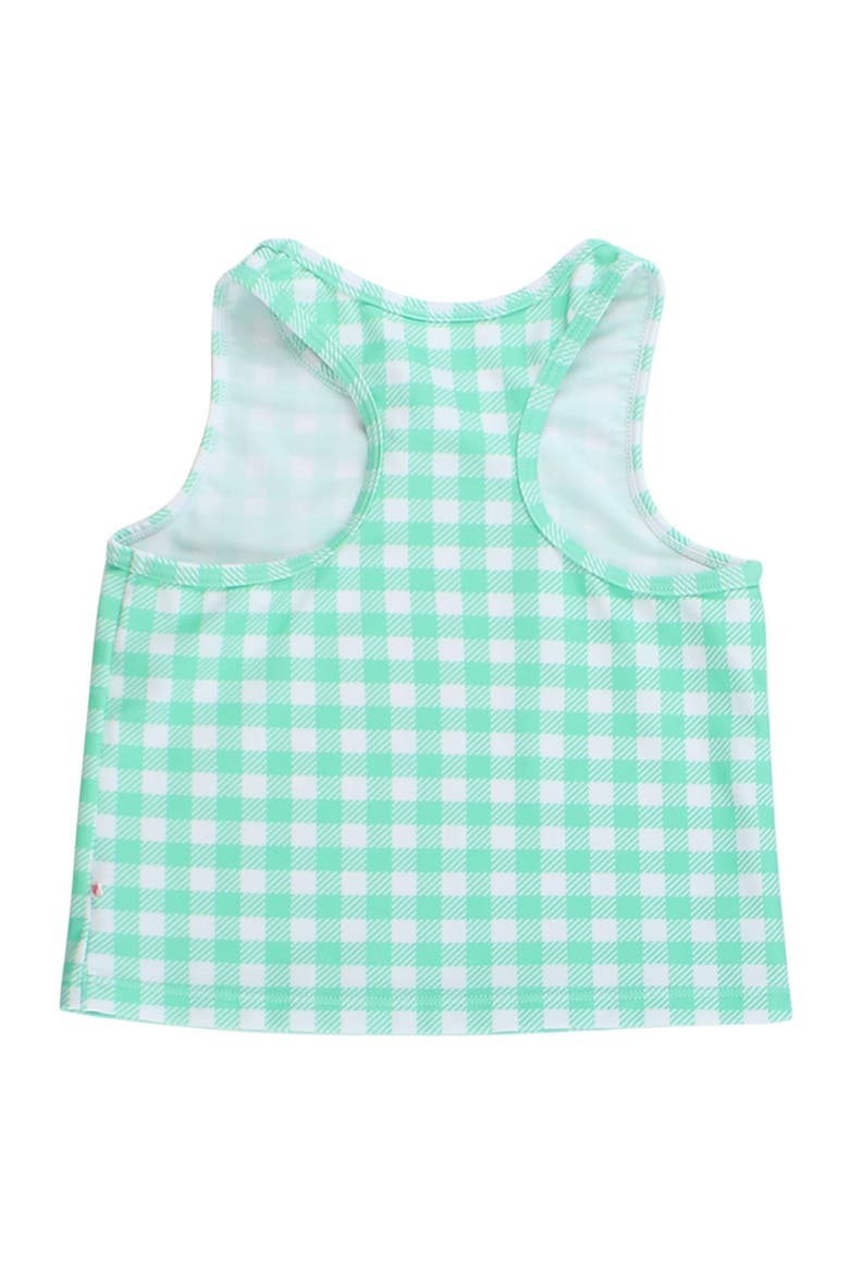 Toddler Girls Upf50+ Active Tank Top, Alternate, color, Spring Green Gingham