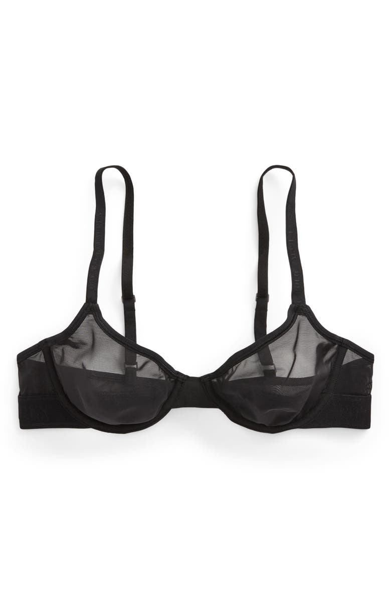 Polo Ralph Lauren Unlined Mesh Underwire Demi Bra, Alternate, color,