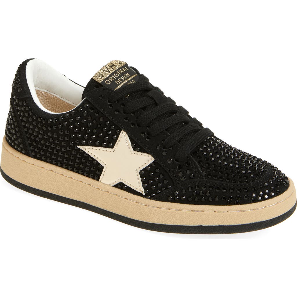 Vintage Havana Kids' Bravo Rhinestone Sneaker In Black