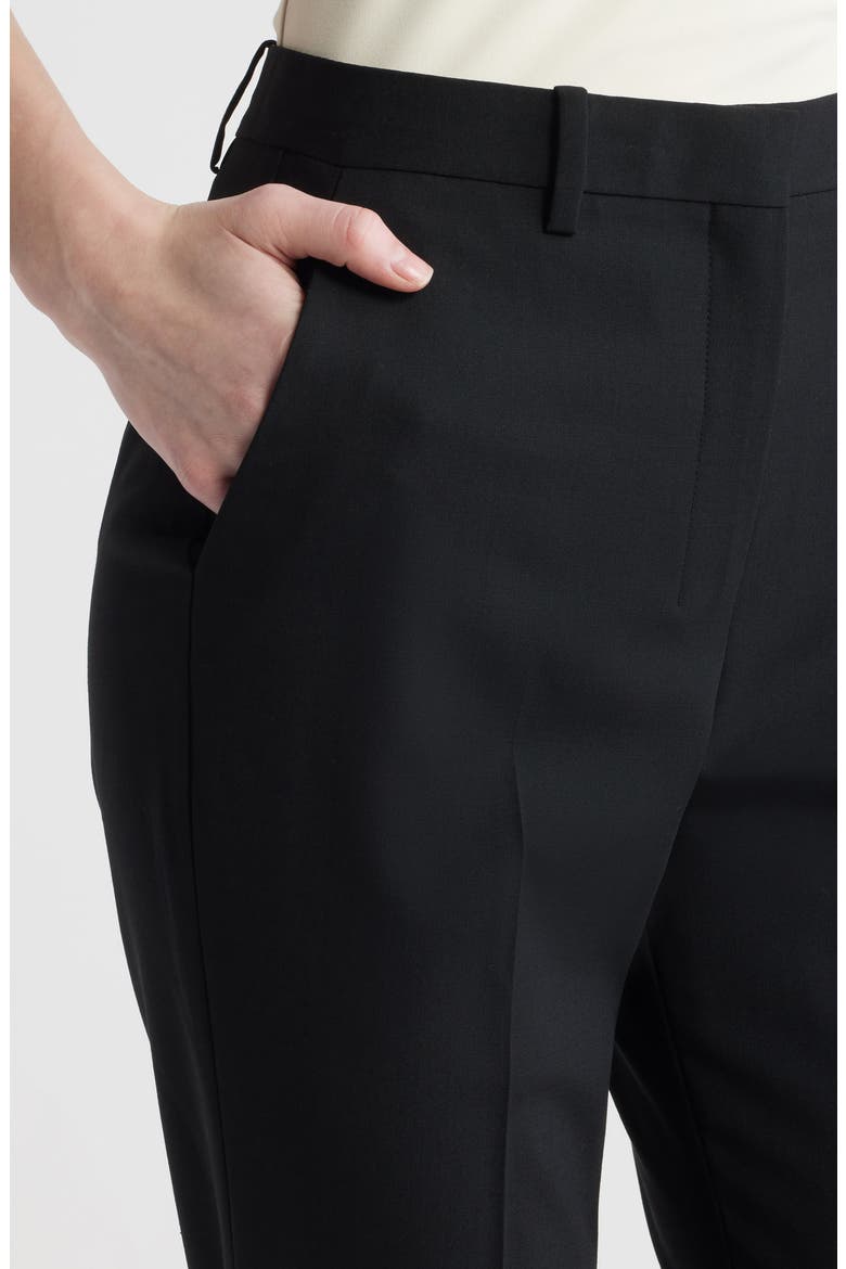 Stretch Wool Trousers, Alternate, color, BLACK