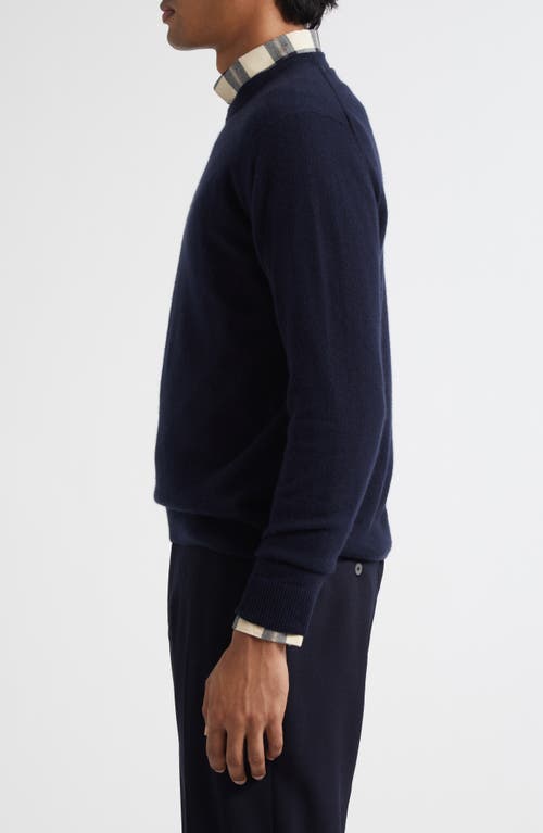 Sunspel Cashmere Crewneck Sweater In Blue