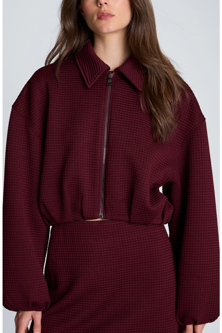 Cropped Bomber Jacket, Main, color, SUGAR BEET