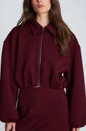 Kenneth Cole Cropped Bomber Jacket