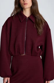 Kenneth Cole Cropped Bomber Jacket