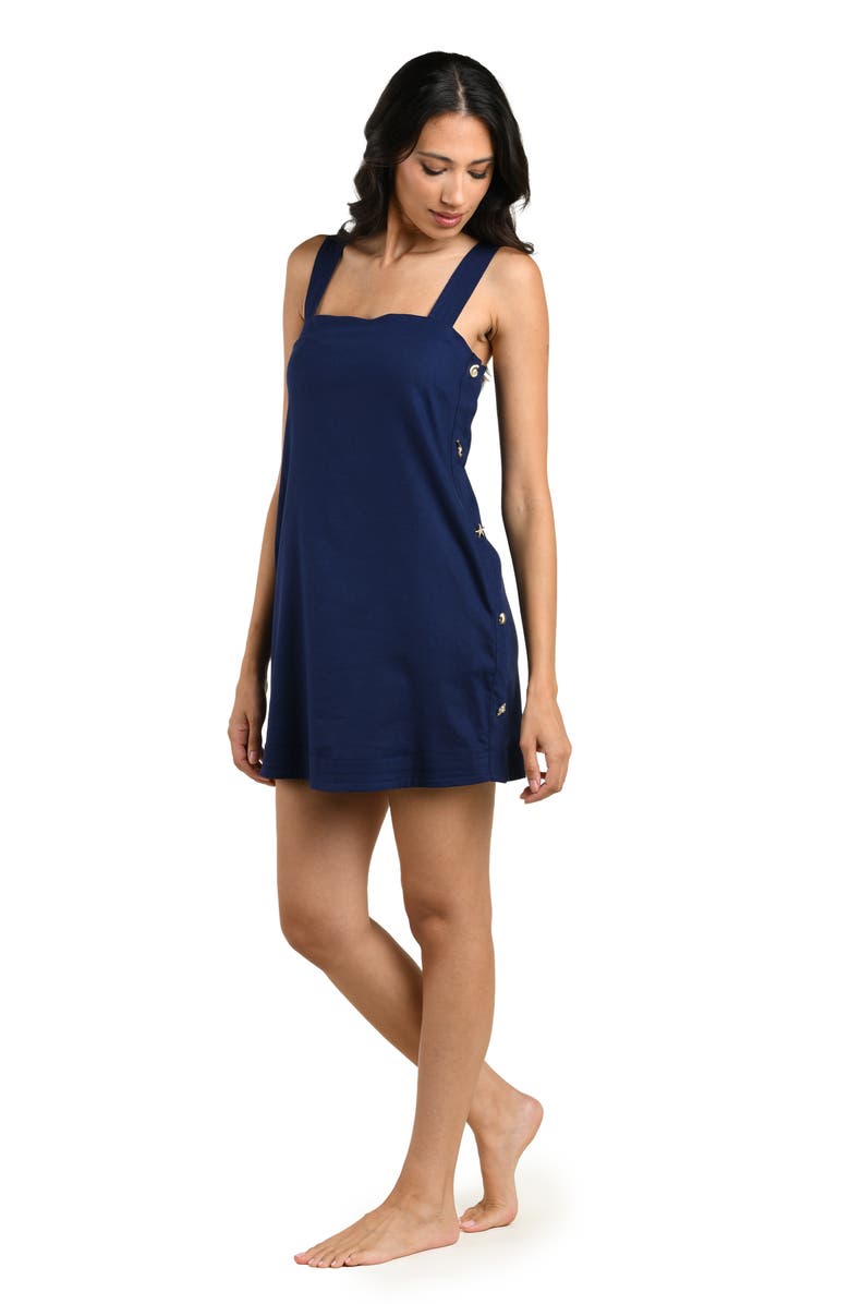 La Blanca Harbor Breeze Cover-Up Dress, Alternate, color, Indigo