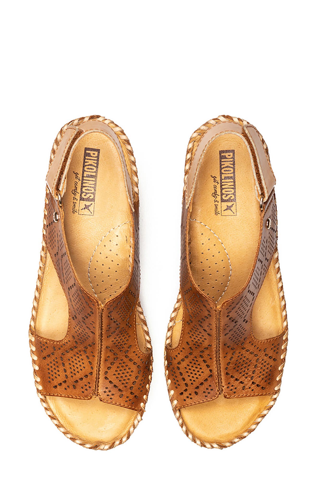 PIKOLINOS Aguadulce Slingback Wedge Sandal, Alternate, color, Brandy