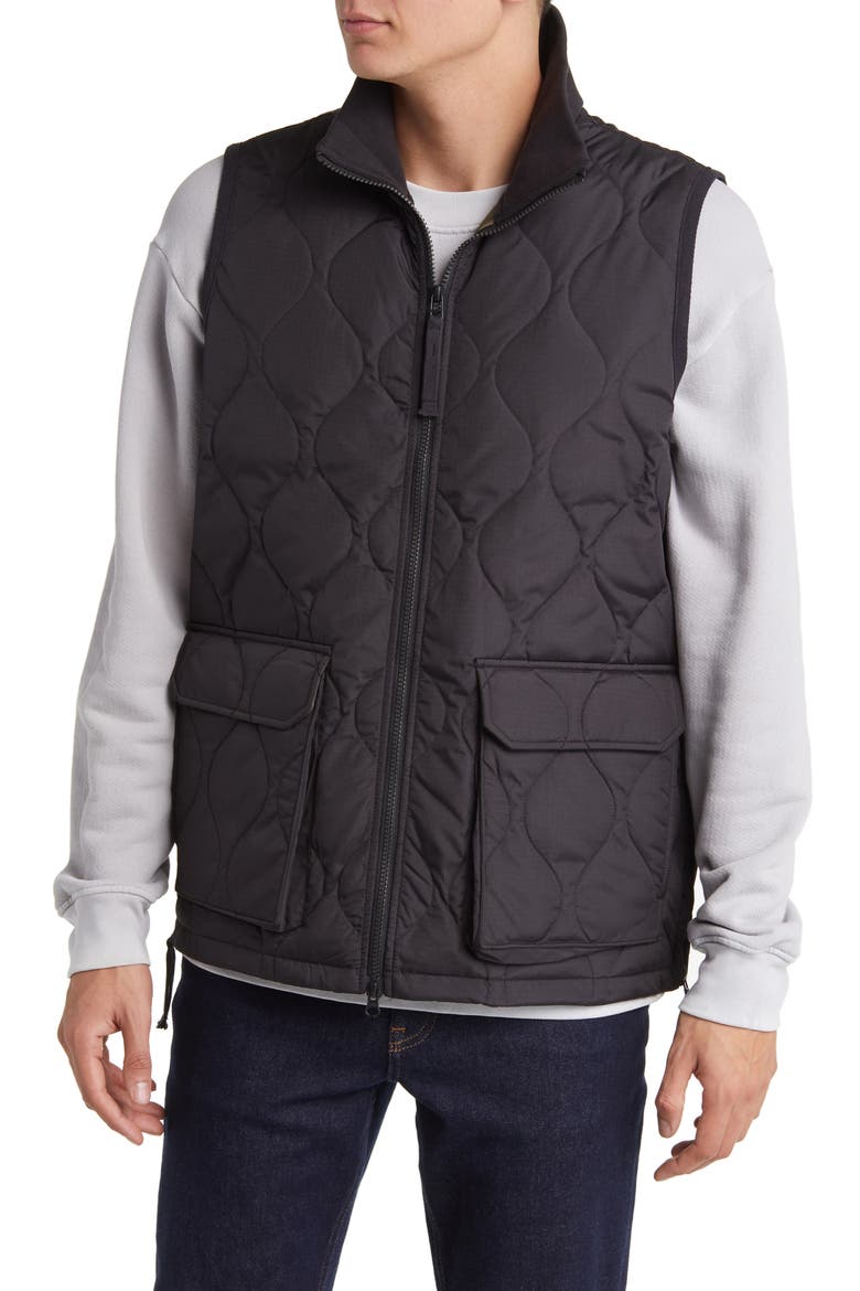 Water Repellent Packable Quilted 800 Fill Power Down Vest, Alternate, color, BLACK