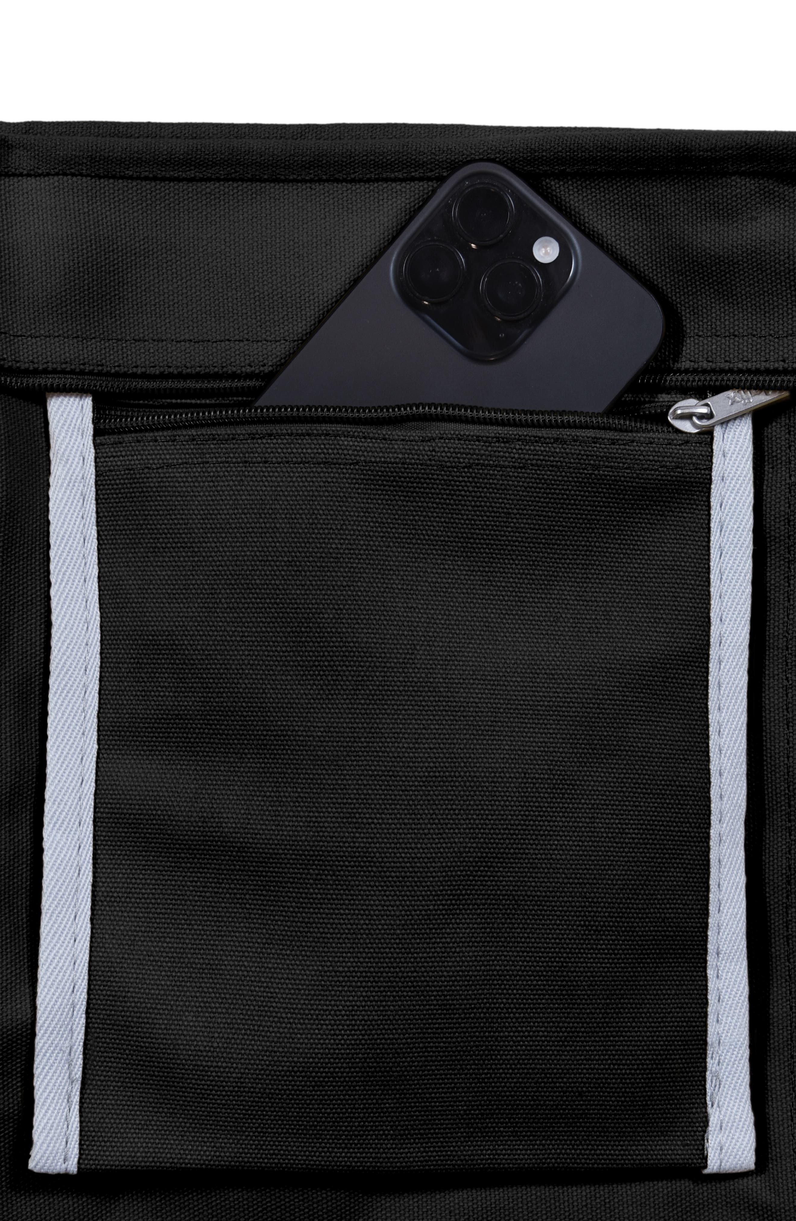 Dalix Ghost 20" Go-To Canvas Tote Bag, Alternate, color, Black