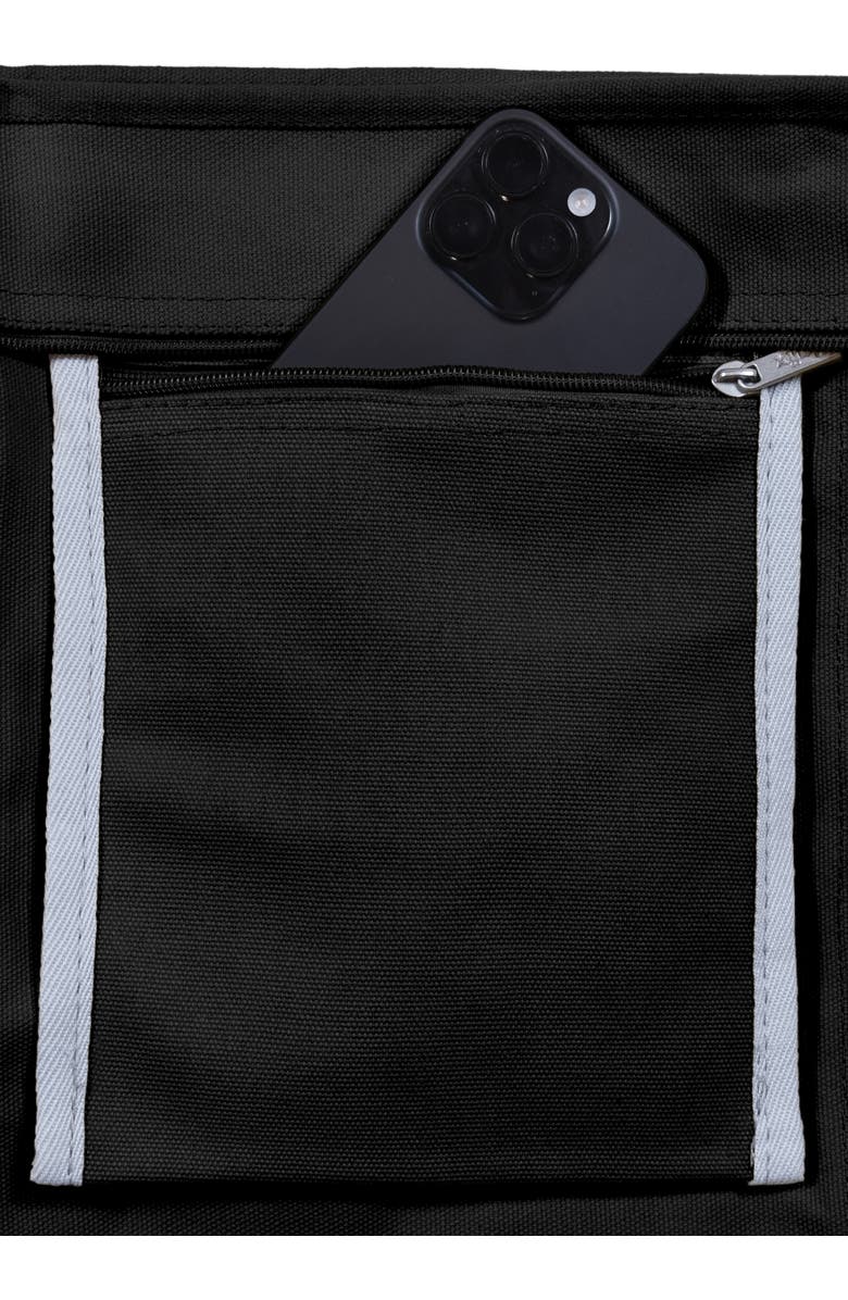 Dalix Ghost 20" Go-To Canvas Tote Bag, Alternate, color, Black