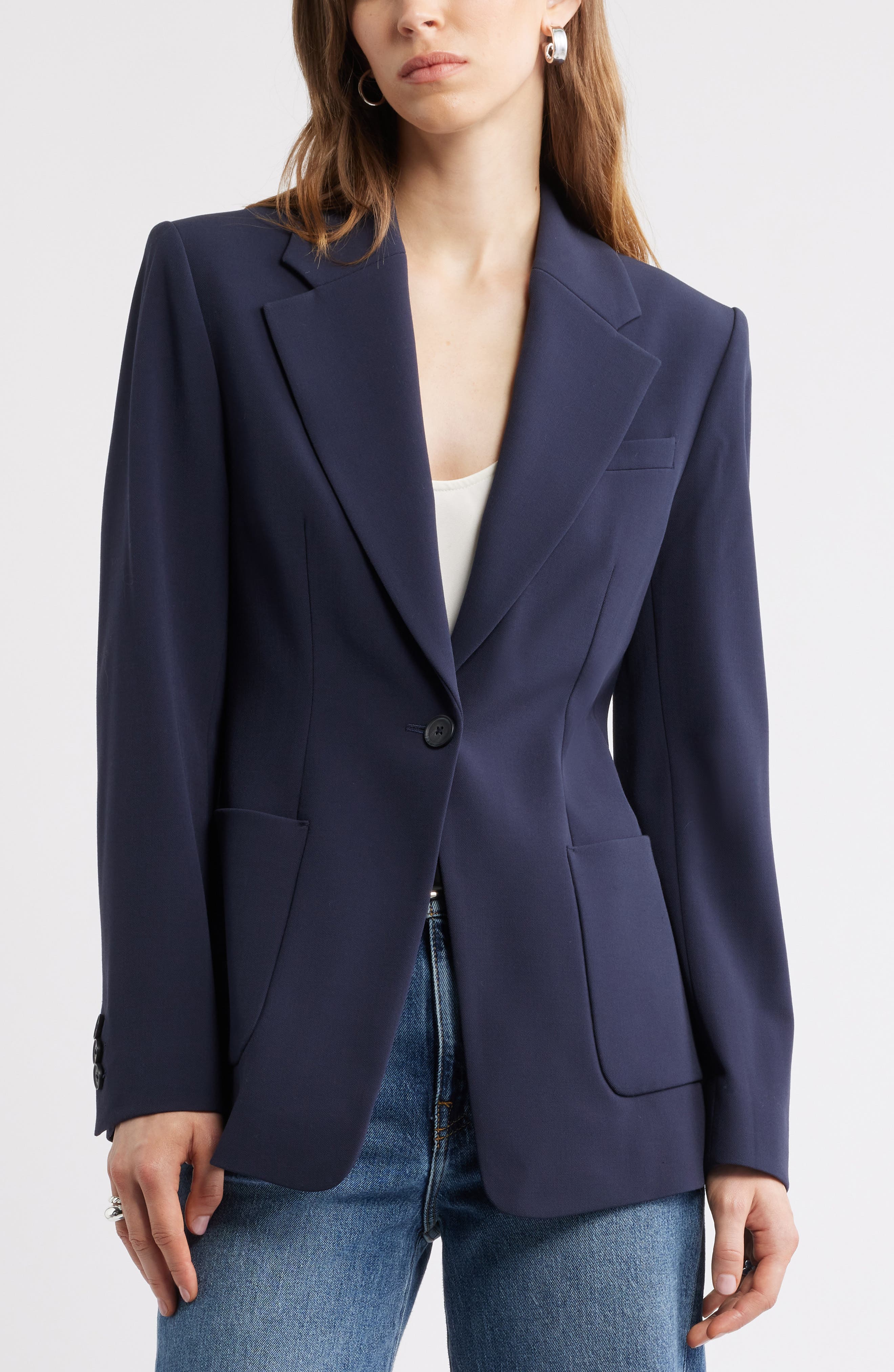 Женские пиджаки Nordstrom Fitted Blazer — фото 6
