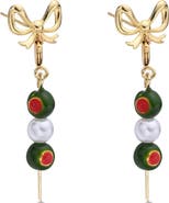 EYE CANDY LOS ANGELES Olives Drop Earrings