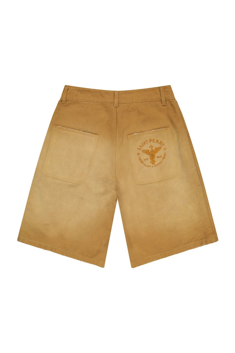 Worn Bull Denim Short, Alternate, color, Coffee