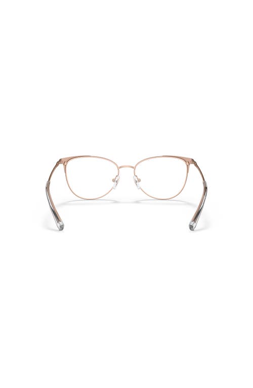 Armani Exchange 52mm Cat Eye Optical Glasses In Gold