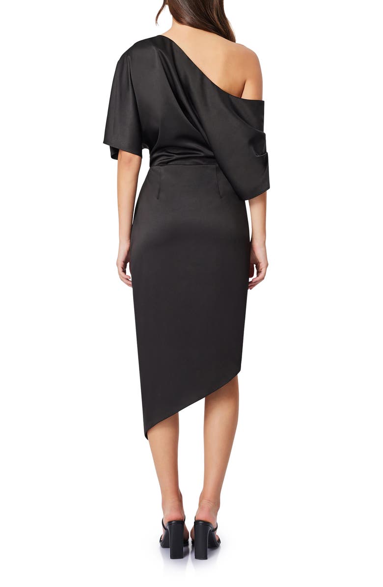 Elliatt Carson One-Shoulder Satin Dress, Alternate, color,