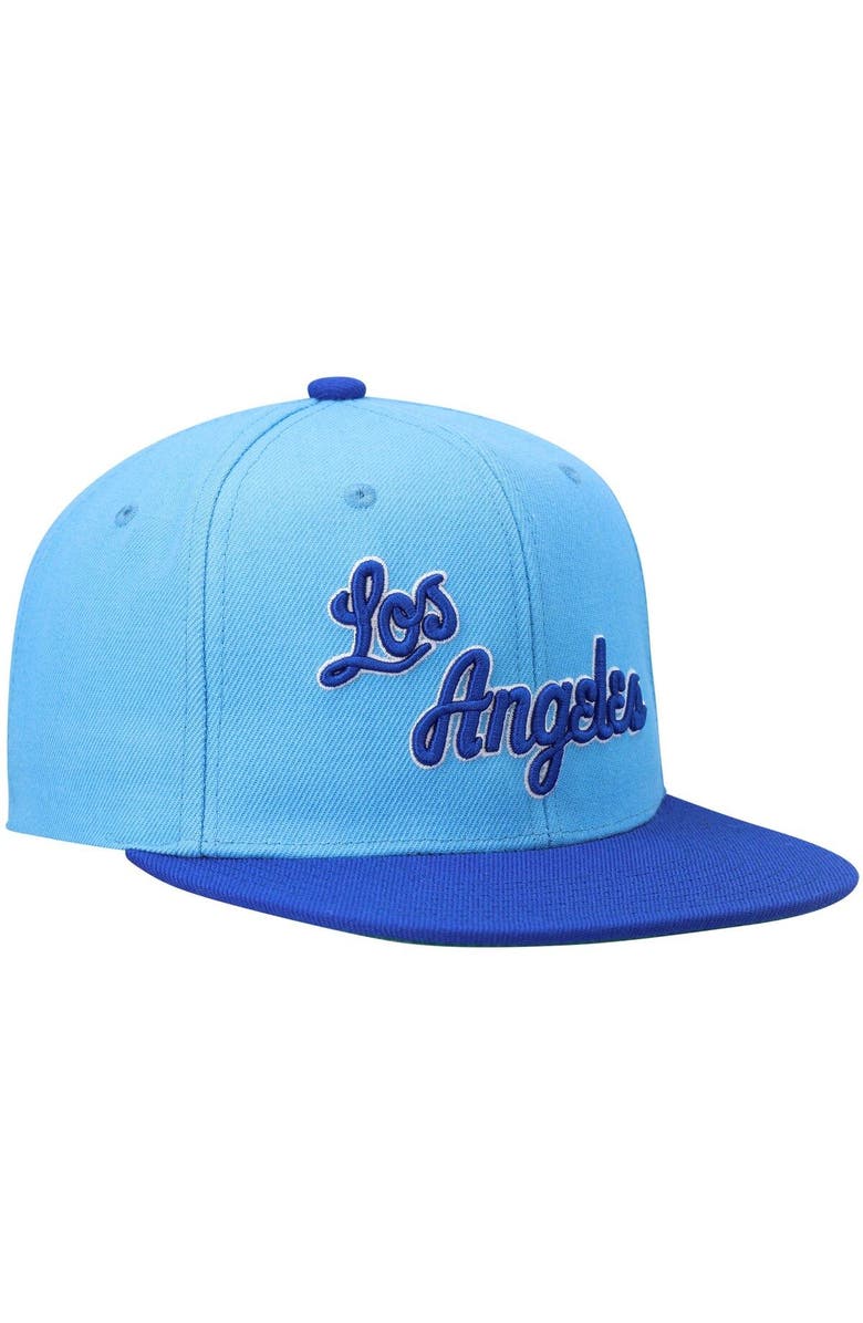 Mitchell & Ness Men's Mitchell & Ness Royal/Powder Blue Los Angeles Lakers Hardwood Classics Team Two-Tone 2.0 Snapback Hat, Alternate, color, Royal