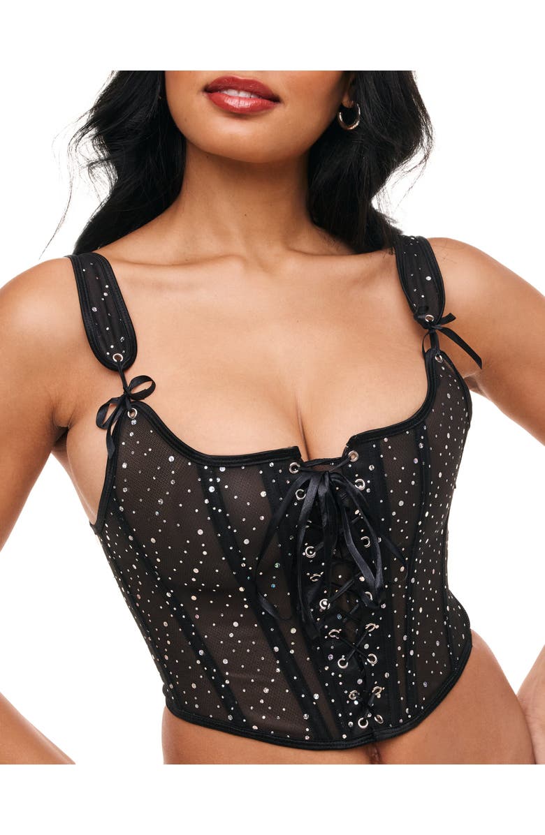 Adore Me Diamond Corset & Panty Set, Alternate, color, 