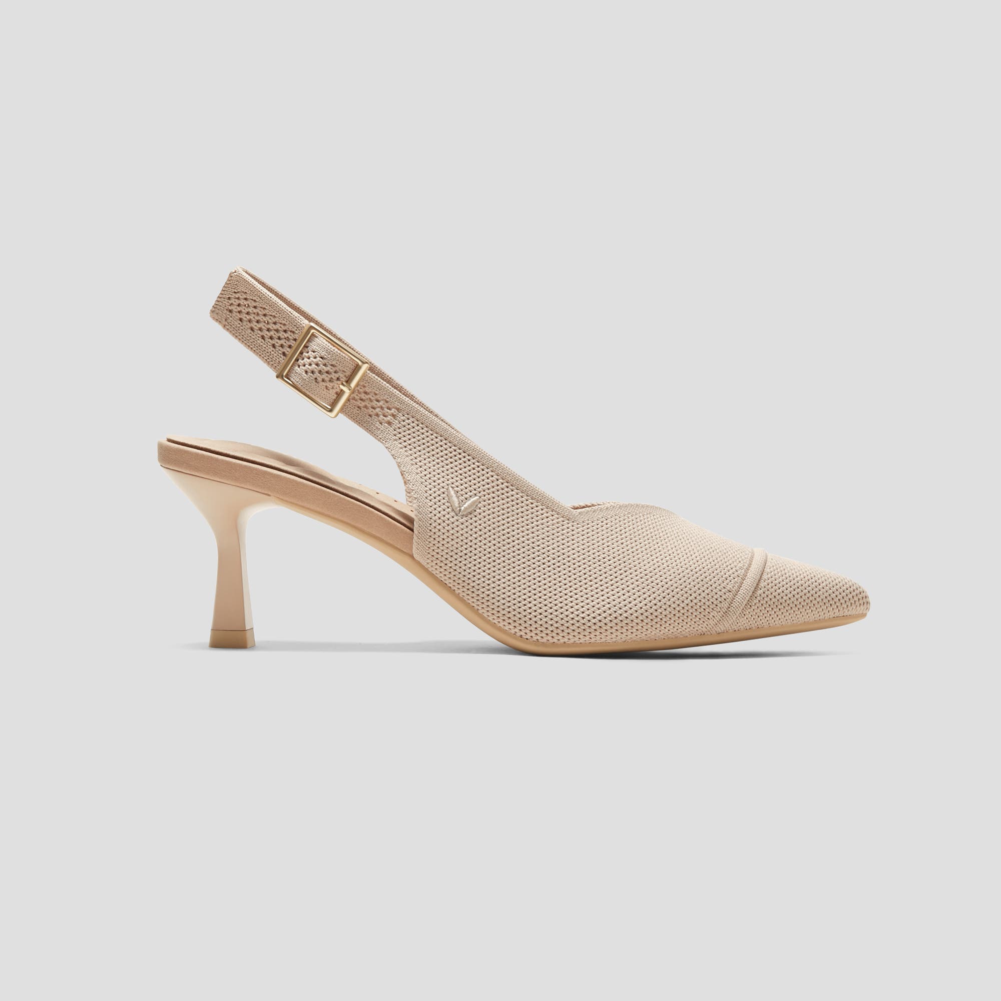 Addison Pointed-Toe Slingback Sandals, Alternate, color, Almond