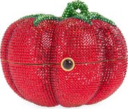 JUDITH LEIBER COUTURE Tomato Pomodoro Crystal Embellished Clutch
