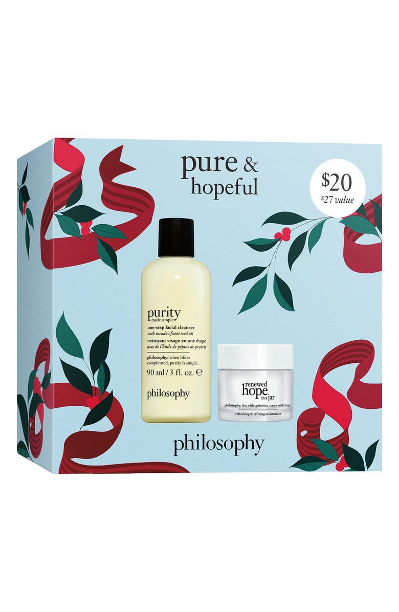 philosophy pure & hopeful skin care set USD $27 Value, Alternate, color,