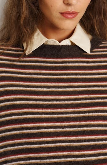 Stripe Cashmere Sweater