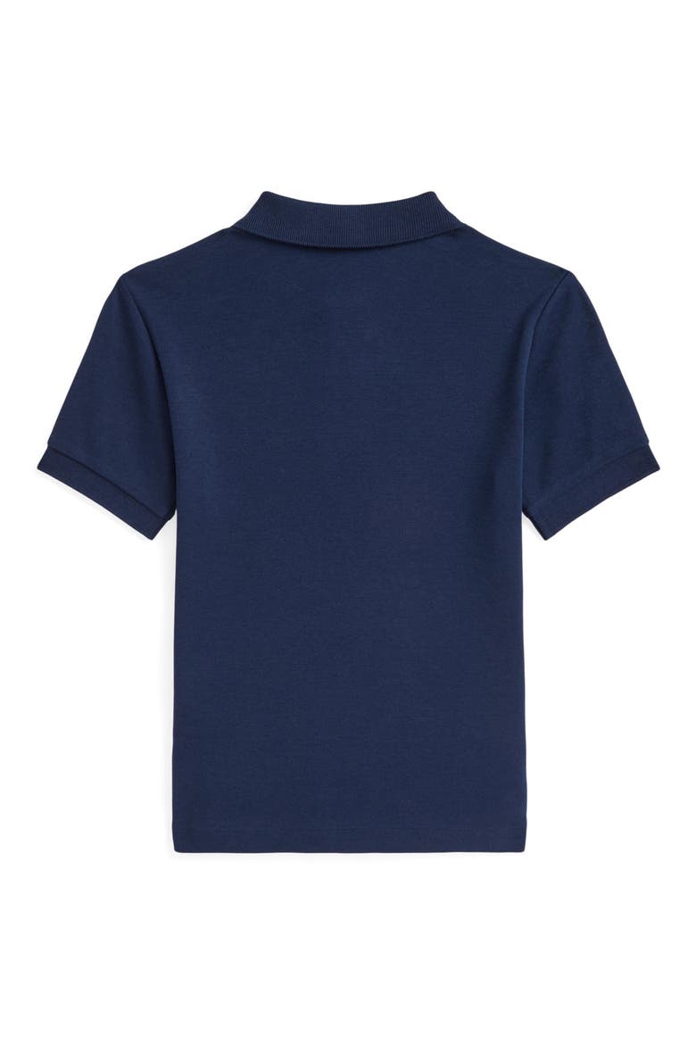 Kids' Basic Solid Cotton Polo, Alternate, color, REFINED NAVY