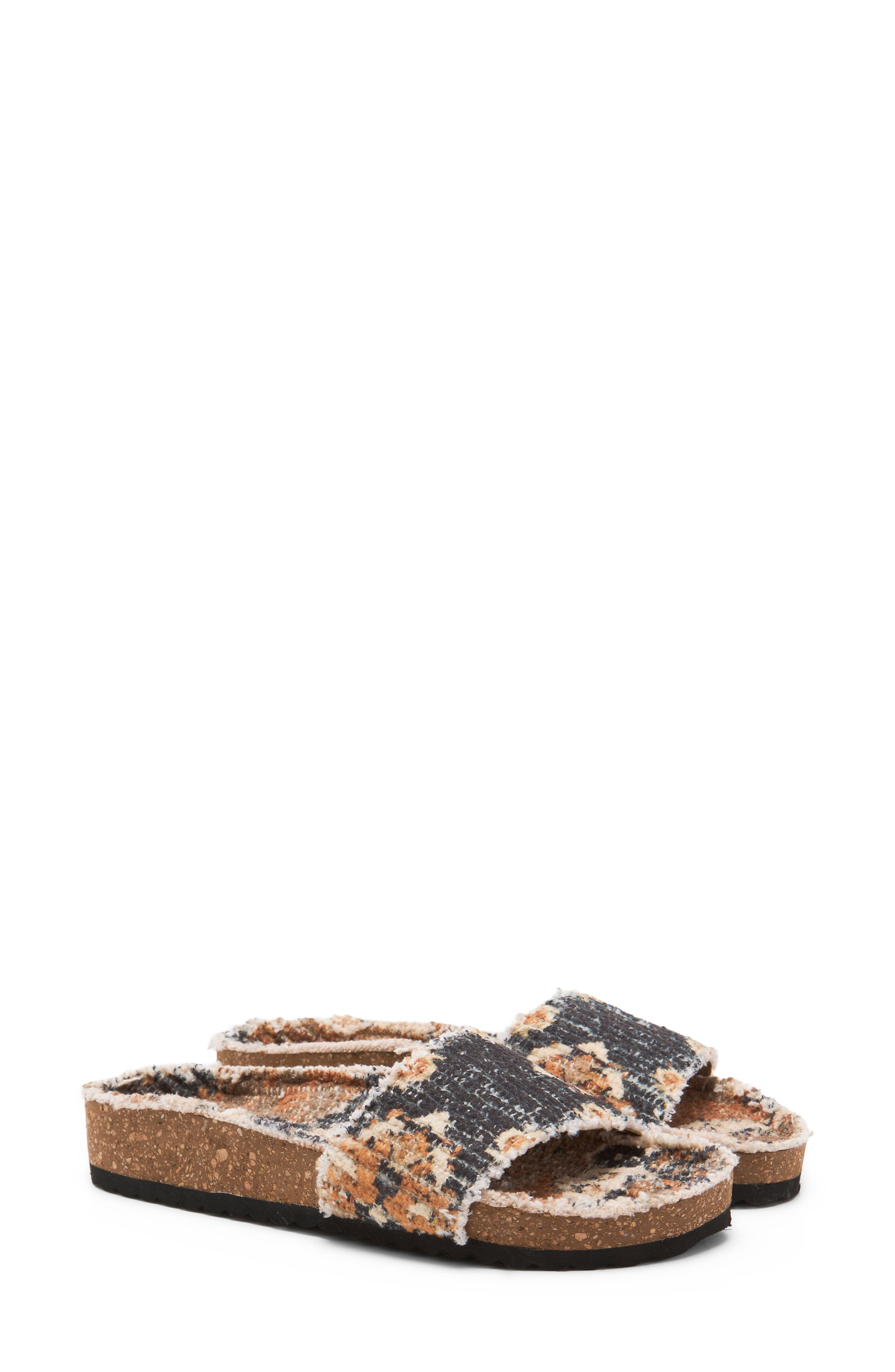 Free People Woven Wonders Slide Sandal, Alternate, color, 