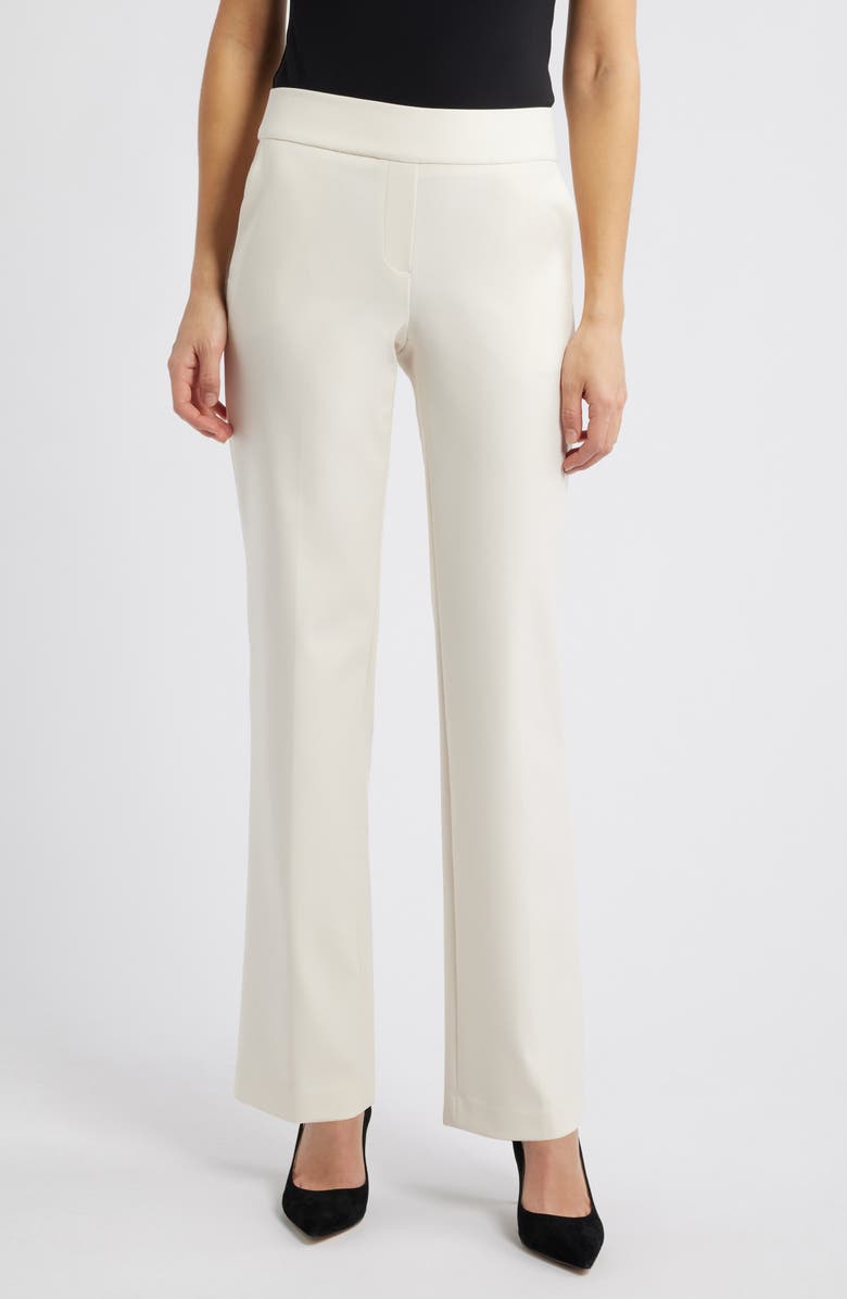 Anne Klein Pull-On Straight Leg Pants, Main, color, 
