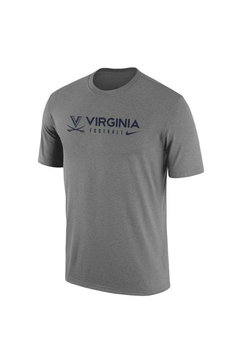 Men's Nike Heather Gray Virginia Cavaliers Team Legend Performance T-Shirt, Alternate, color, Heather Gray