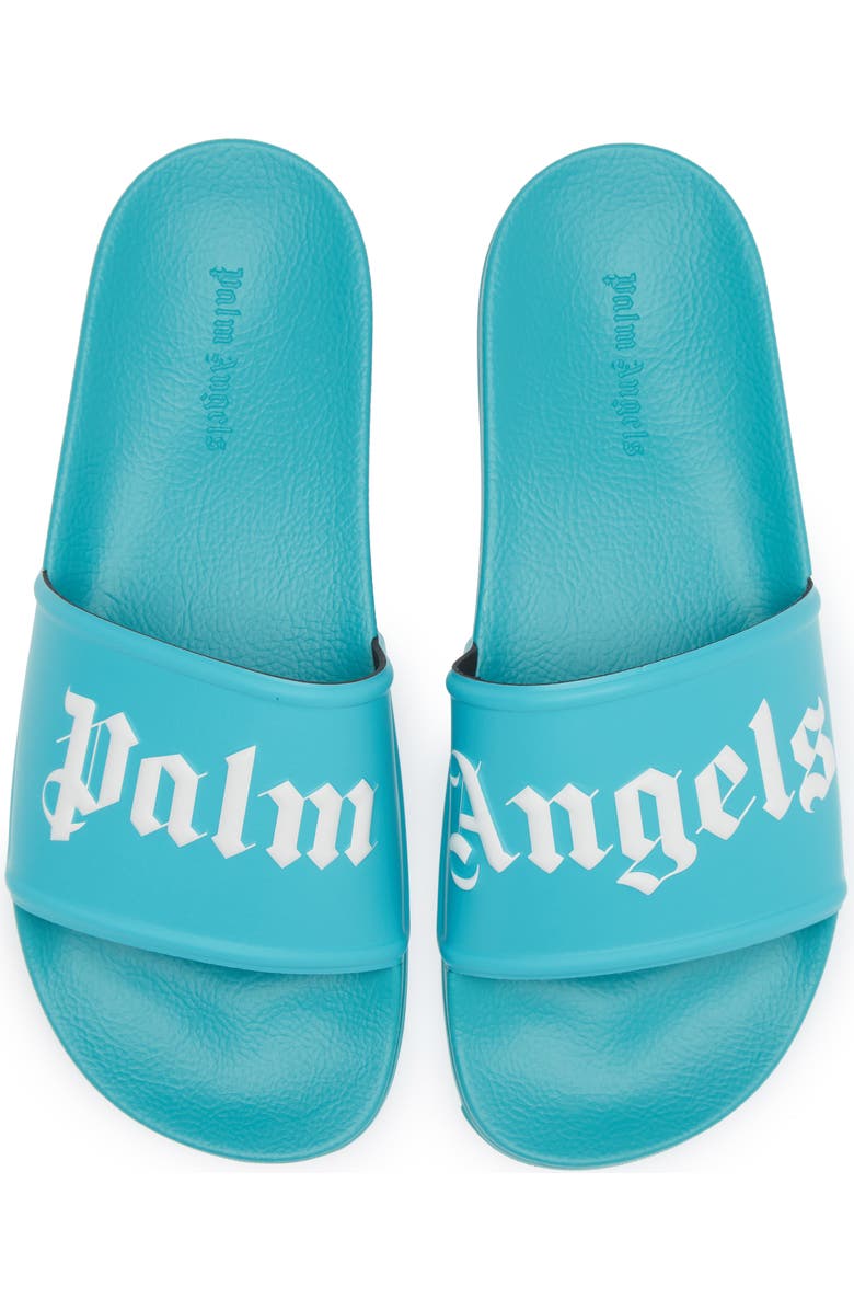 Palm Angels Logo Embossed Pool Slide Sandal, Main, color,