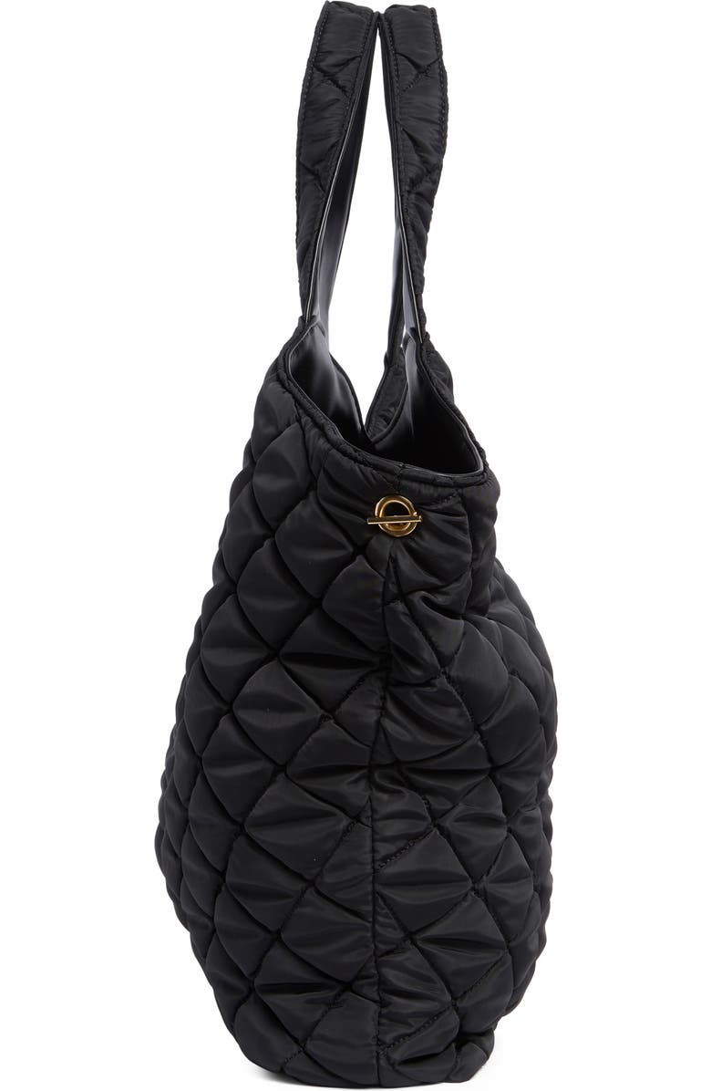 URBAN EXPRESSIONS HANDBAGS Diamond Quilted Tote, Alternate, color, Black