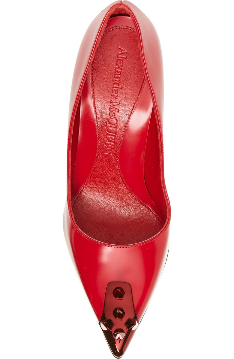 McQueen Punk Stud Pointed Toe Pump, Alternate, color,