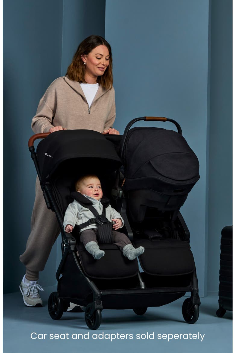 Jet Double Compact Lightweight Travel Stroller, Alternate, color, BLACK