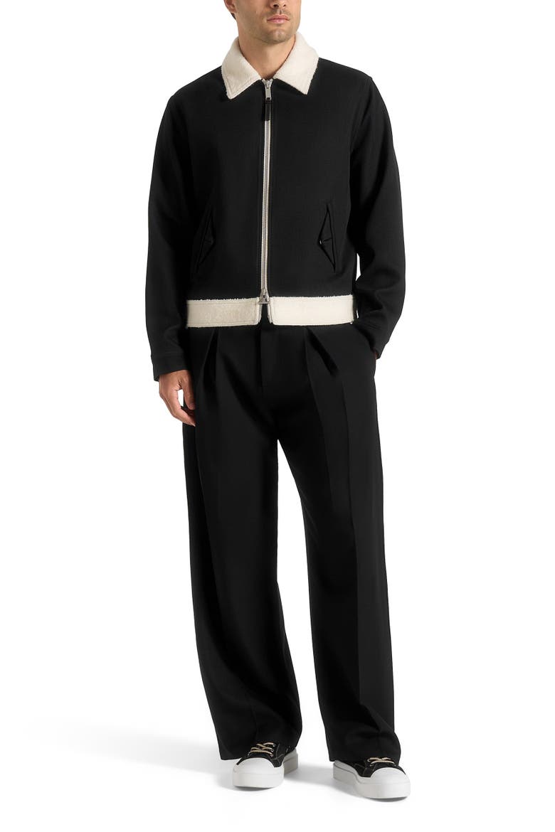 Keith Twill Contrast Jacket, Main, color, Black
