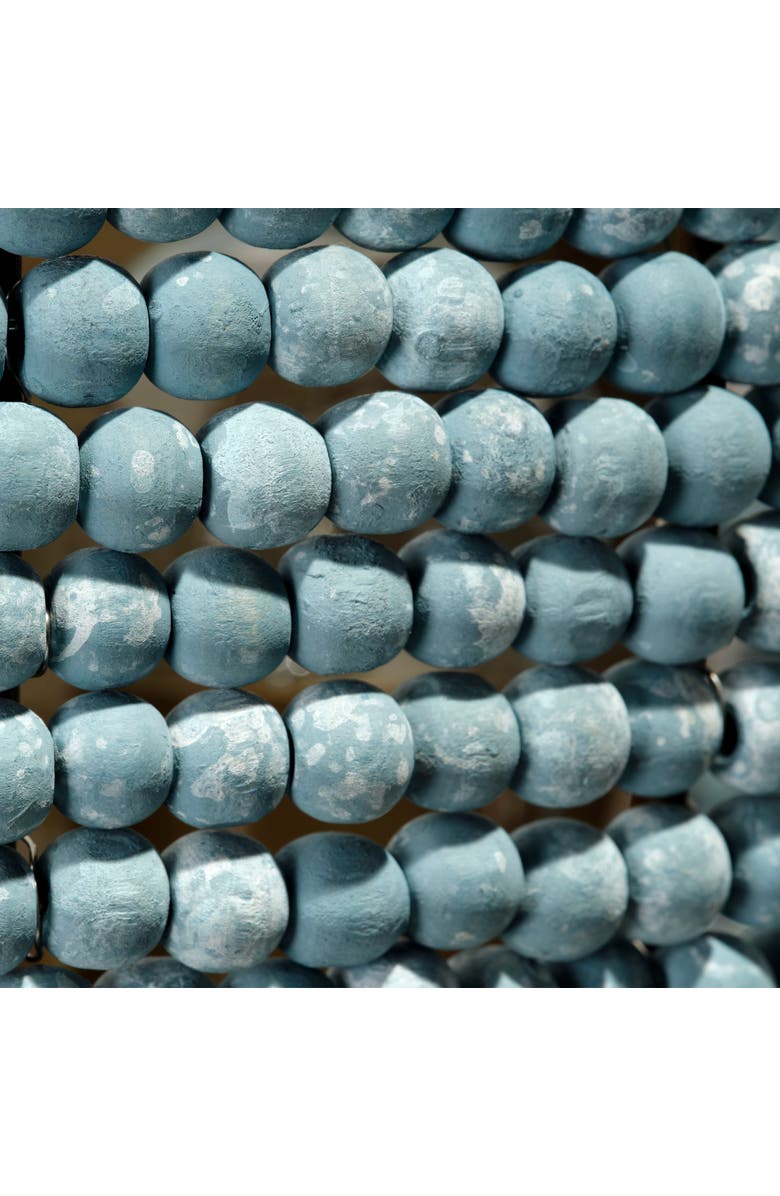 JAMIE YOUNG Barnacle 1-Light Beaded Demi Lune Wall Sconce, Blue, Alternate, color, Blue