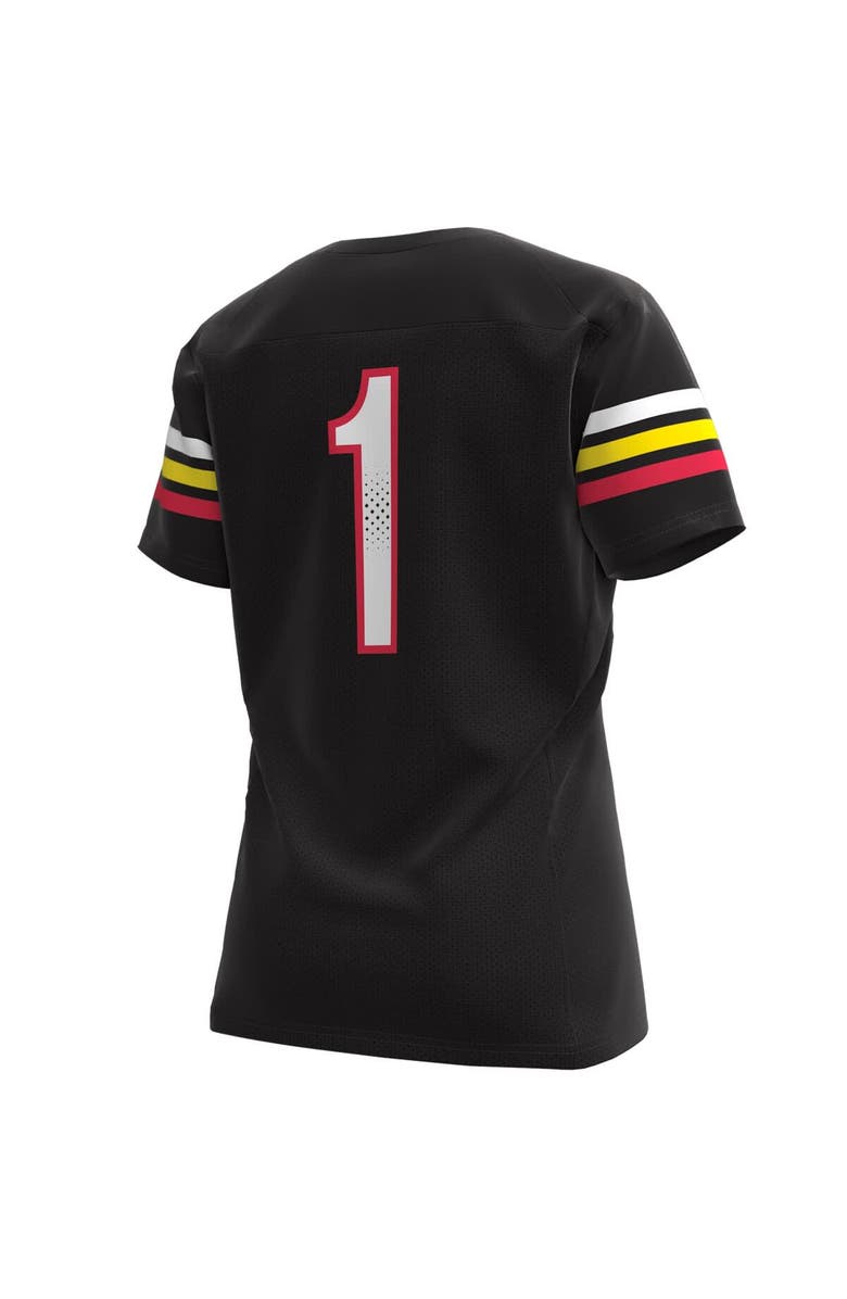 Under Armour Women's Under Armour #1 Black Maryland Terrapins Replica Football Jersey, Alternate, color, Black