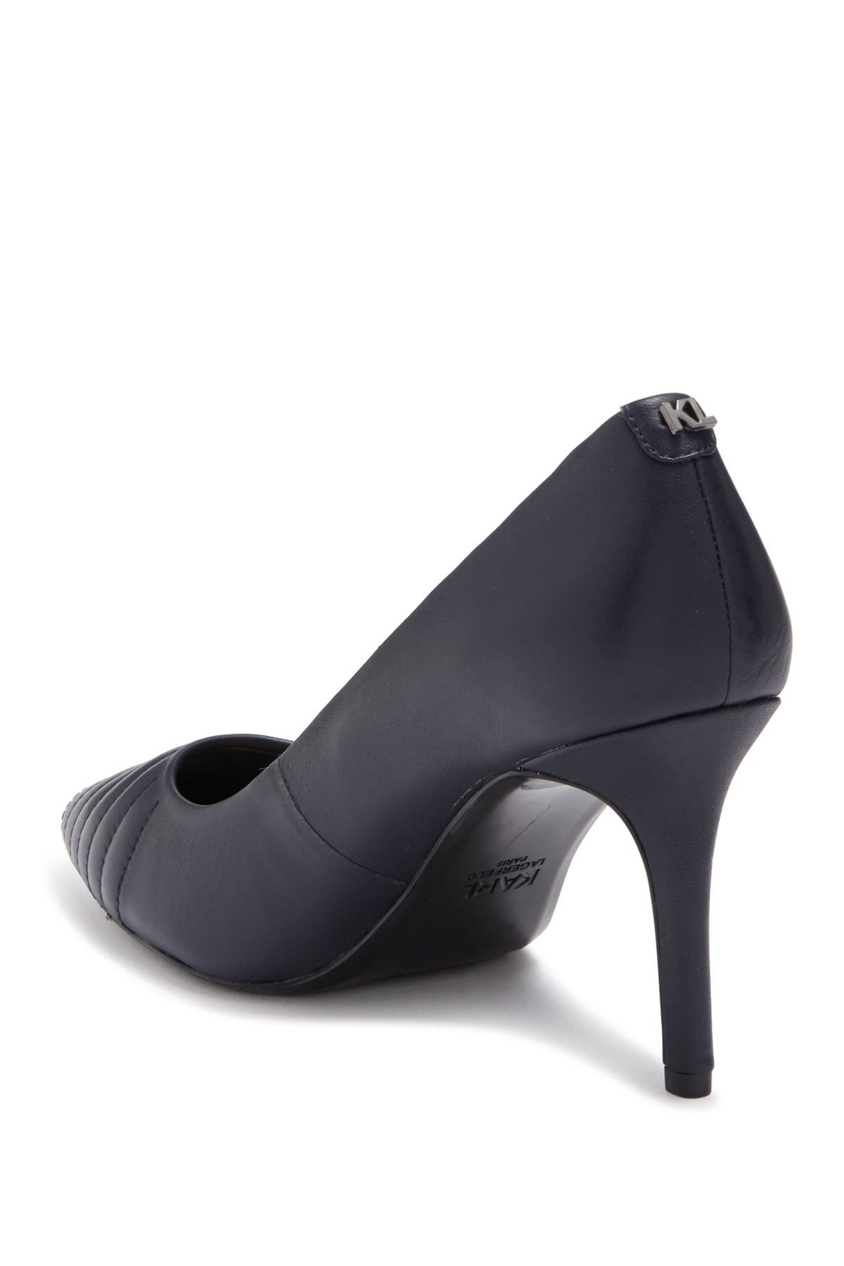 Roulle Quilted Pointed Toe Pump, Alternate, color, MIDNIGHT