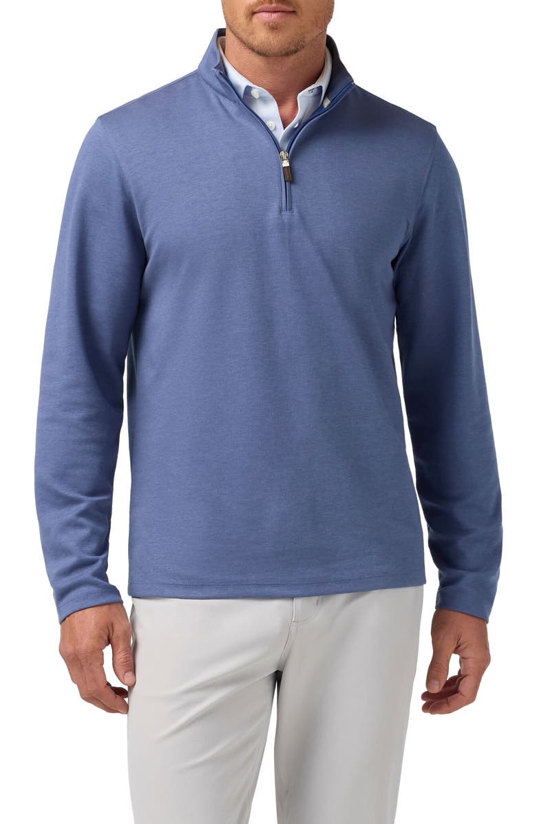 Mizzen+Main KPI Quarter Zip Pullover, Main, color, 