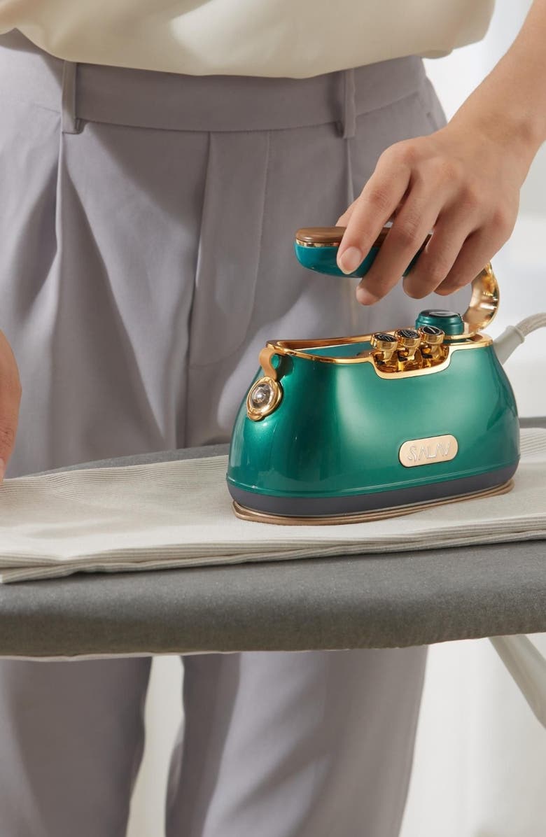 SALAV IS-900 Retro Edition Duopress Steamer Iron, Alternate, color, Emerald