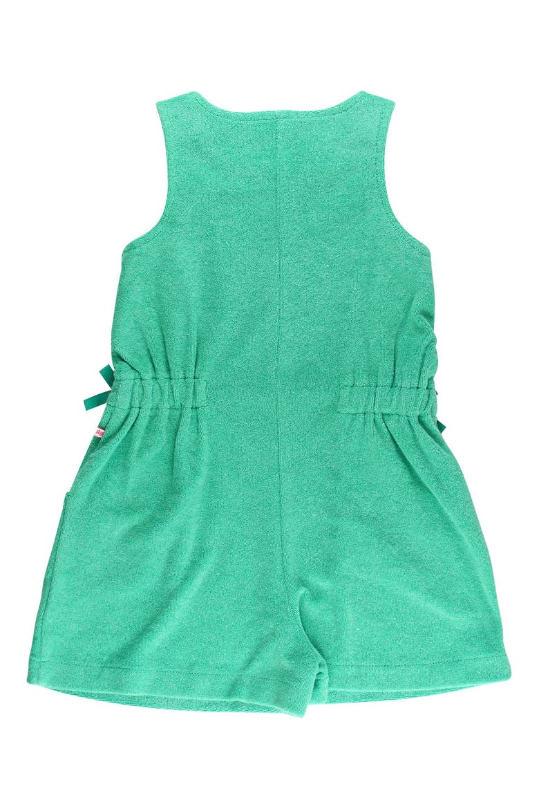 Girls Terry Cover-Up Romper, Alternate, color, Bright Green