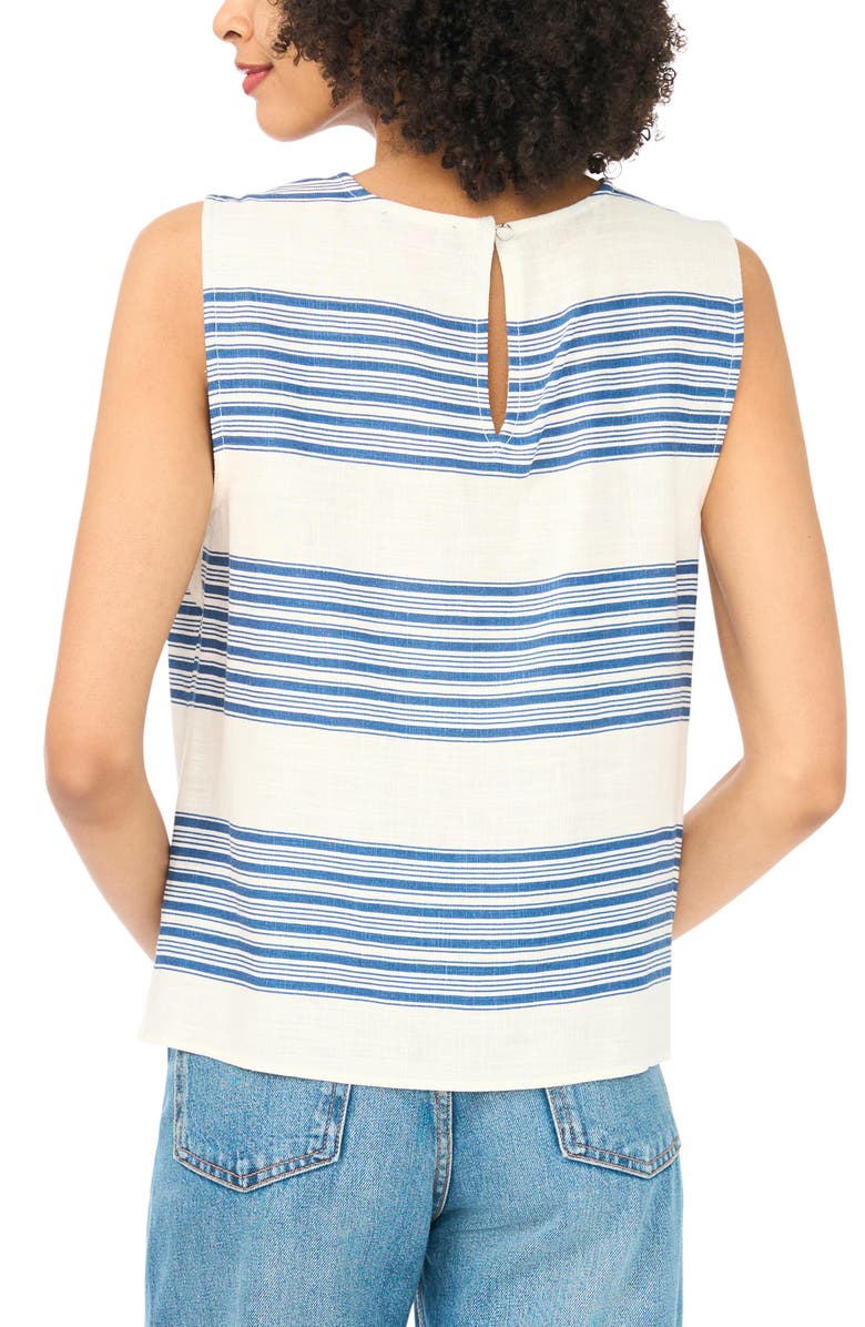 Vince Camuto Stripe Sleeveless Top, Alternate, color, 