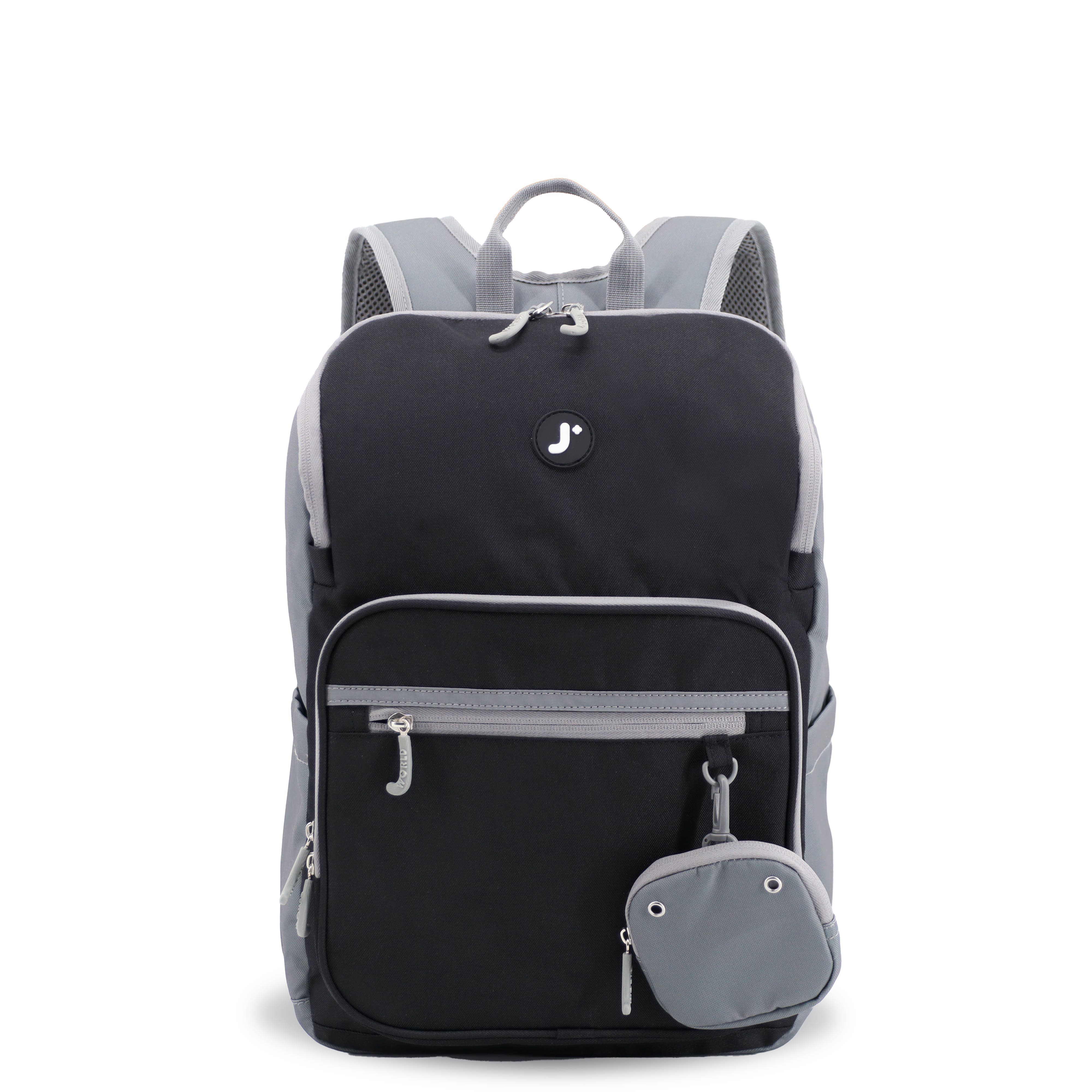 J World Junior Backpack With Lunch Box For School, Alternate, color, Black