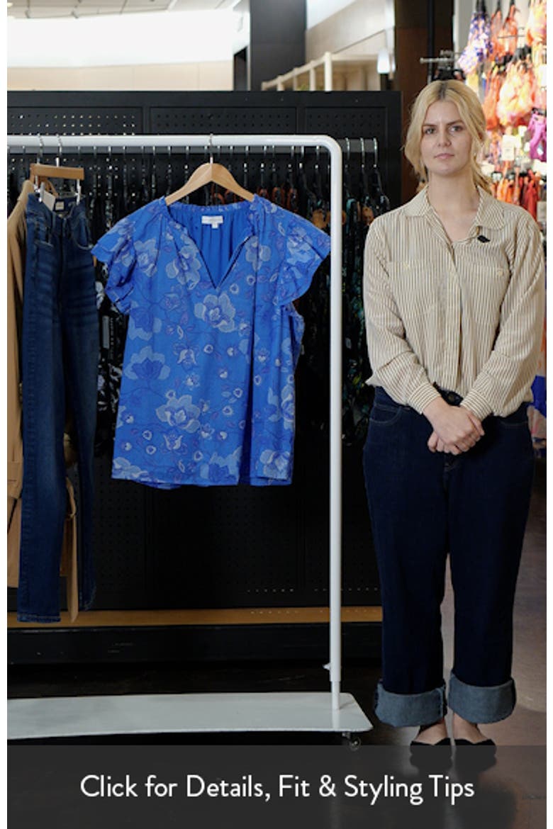 Selma Floral Ruffle Cotton Top video