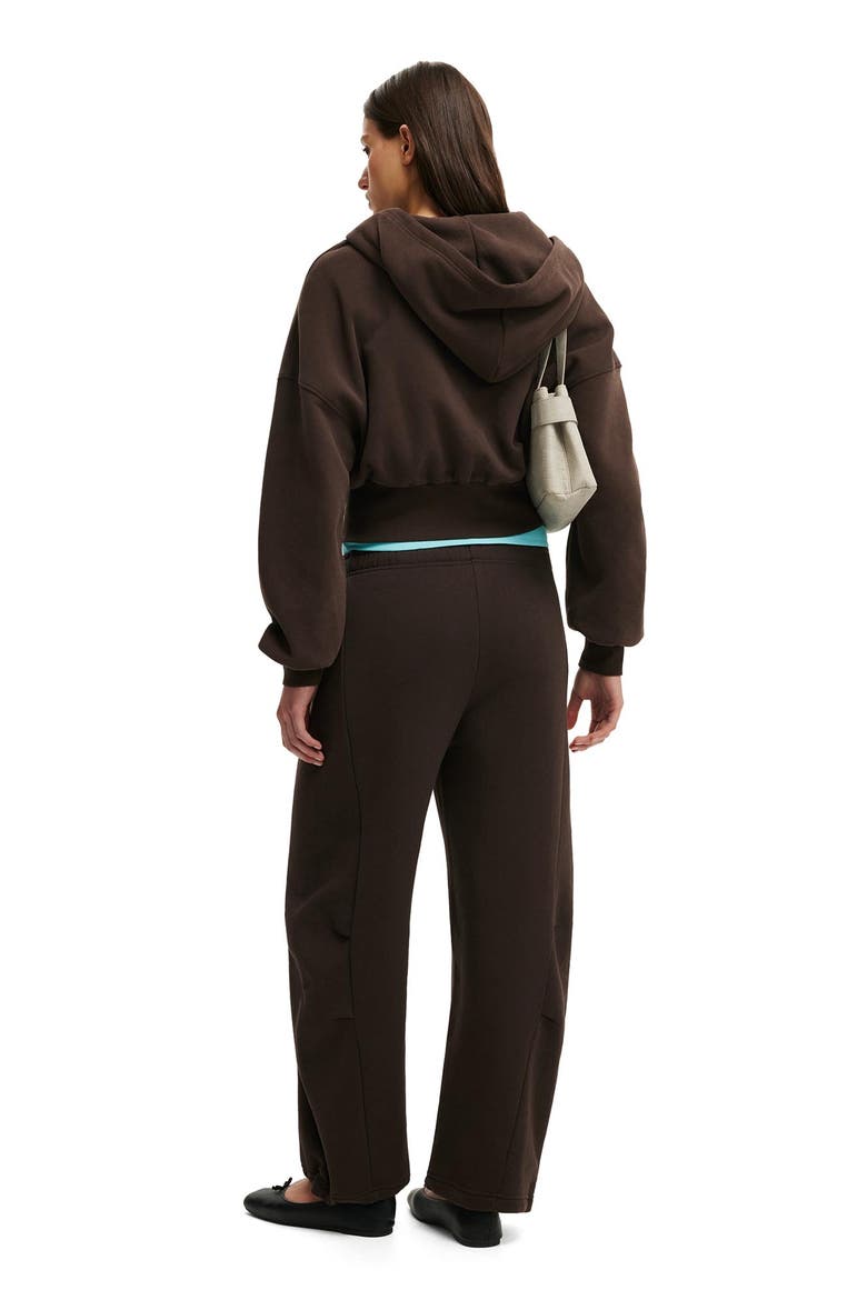 Women's Barrel Leg Sweatpant, Alternate, color, Dark Oak