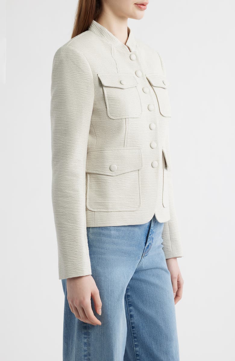 rag & bone Mercer Textured Jacket, Alternate, color, Grey