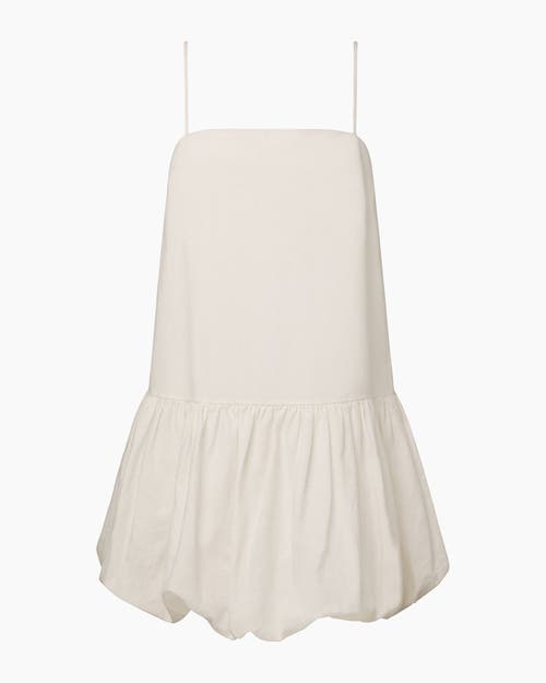 Shop Onia Air Linen Bubble Mini Dress In White